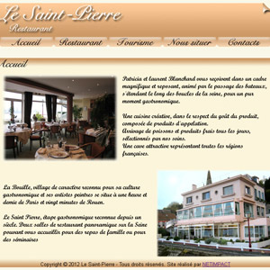 Restaurant gastronomique de La Bouille.